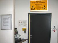 ESD lock only opens after correct measurement