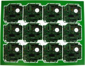 Panel mit 3x4 Printed Circuit Boards