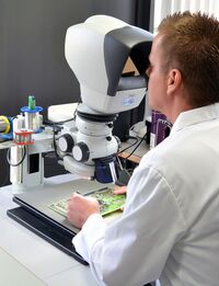Manual optical inspection (MOI) - stereo microscope workstation