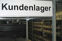 Customer material storage